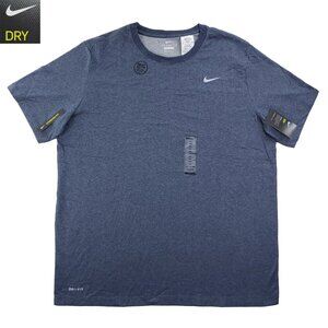 Nike Tee Dri-Fit T-Shirt Swoosh Cotton Blend Standard Fit Dry Men's XXL Tall NWT